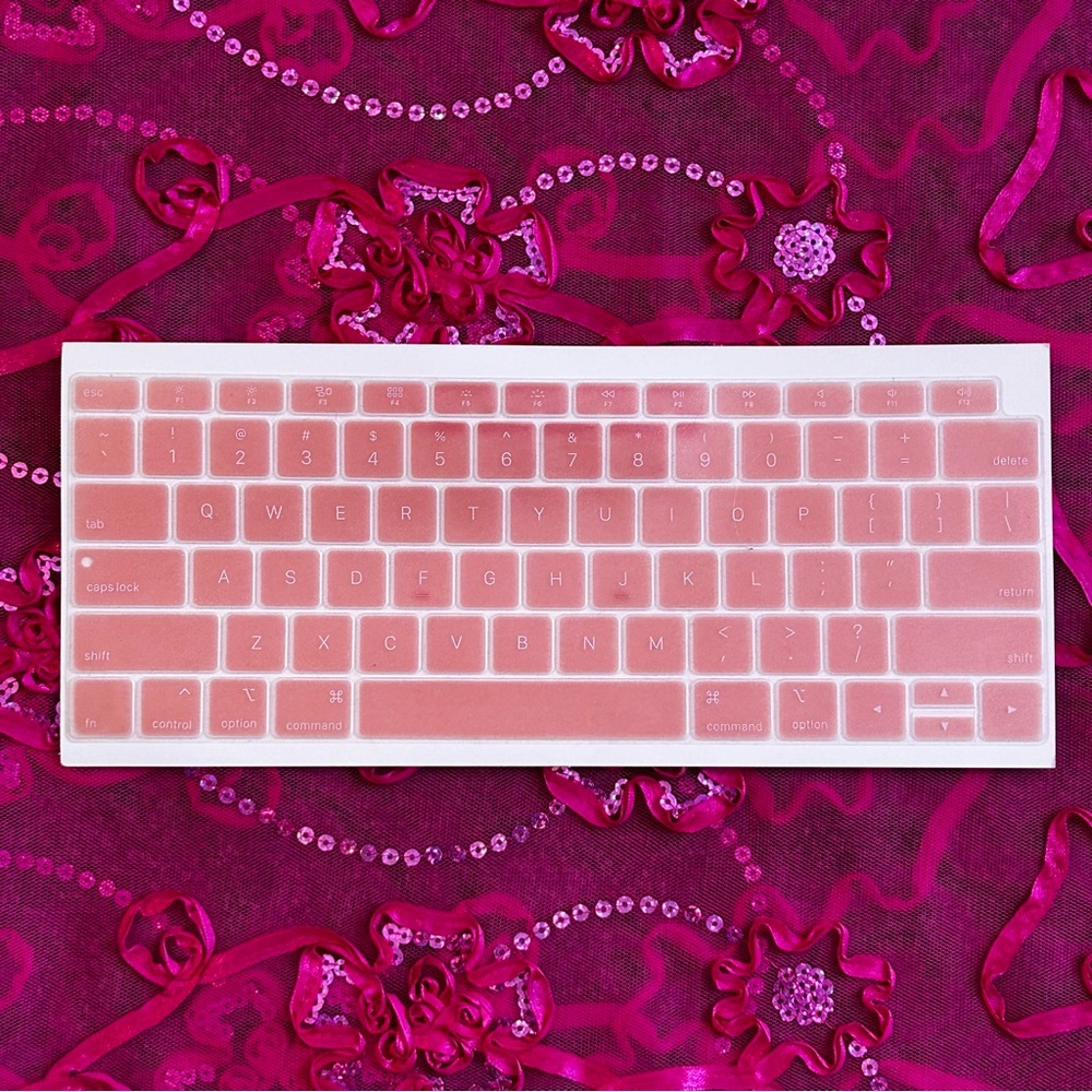 pink macbook keyboard cover
